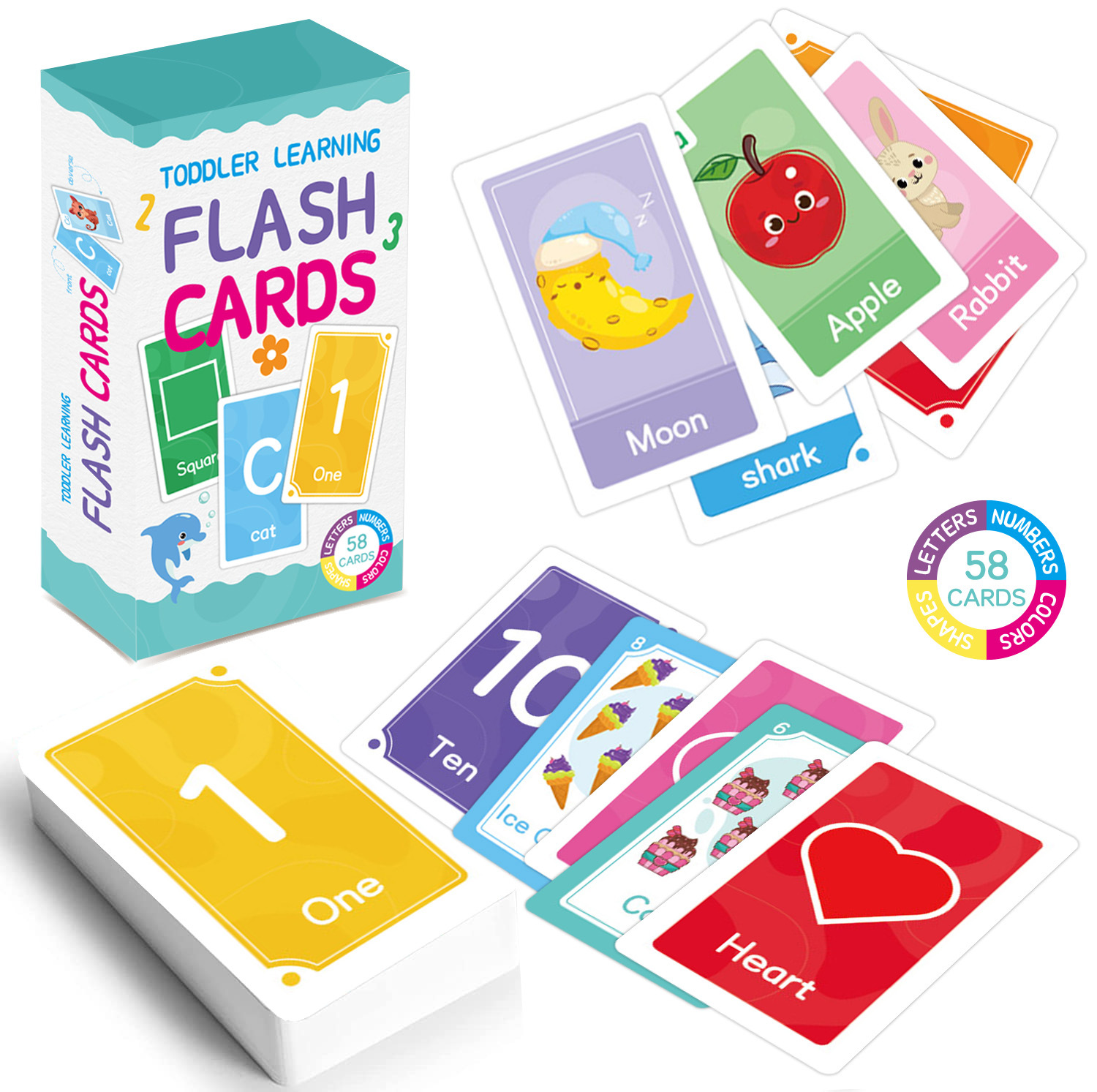 58 Pcs ABC Alphabet Flashcards - đánh giá và giá Card Game Kids
