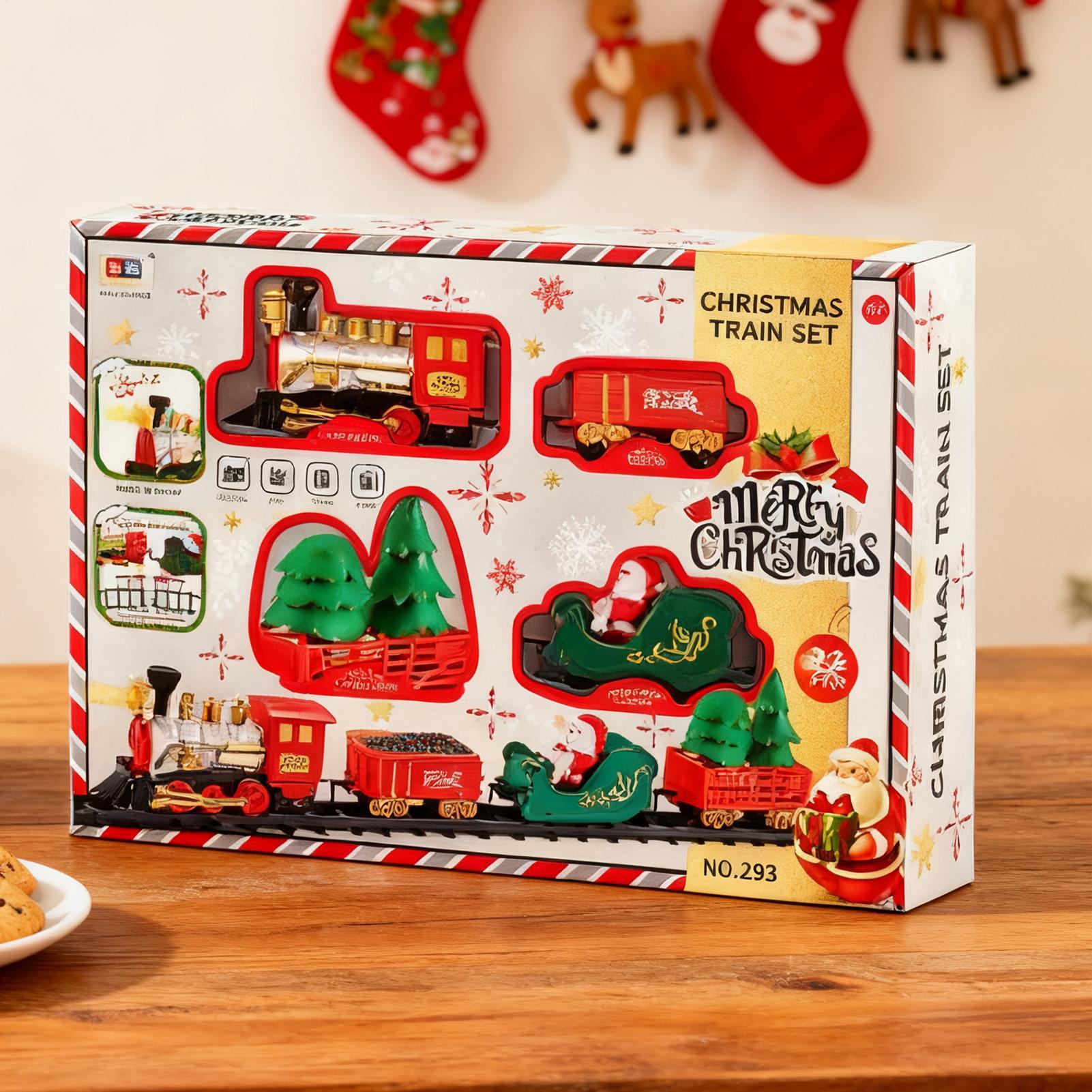 Christmas Train With Light And - đánh giá và giá Toy Train Track Set