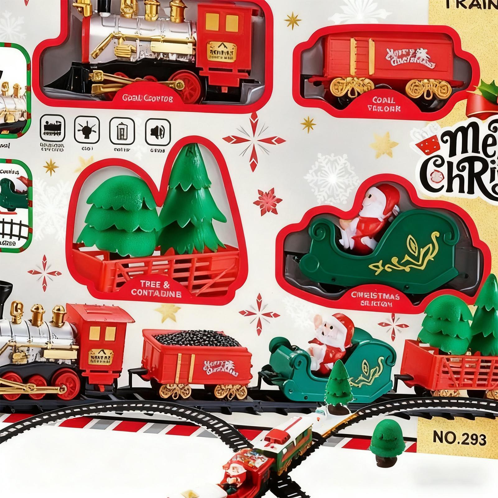 Christmas Train With Light And - đánh giá và giá Toy Train Track Set