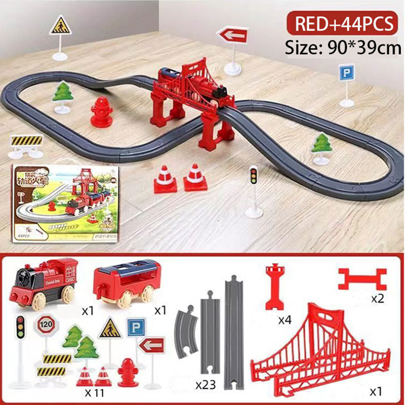 44Pcs/set Electric Train Track - đánh giá và giá Toy Train Track Set