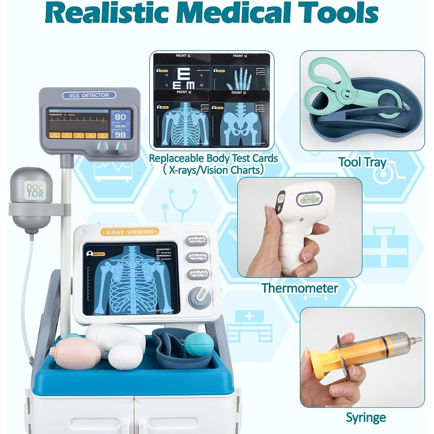 Doctor Kit Toy Pretend Play Do - đánh giá và giá Kids Xray Toys