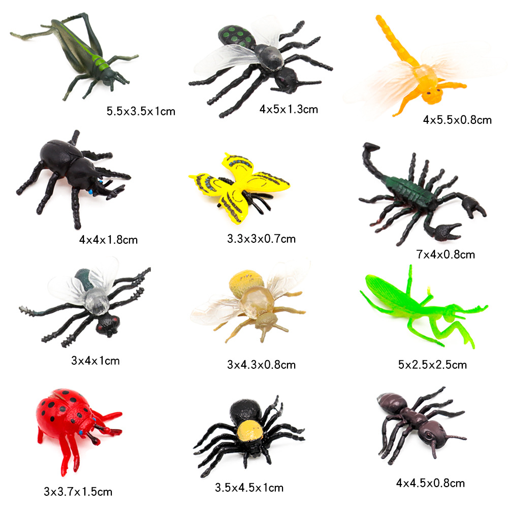 12pcs Simulation Funny Insect  - đánh giá và giá Kids Quirky Toys
