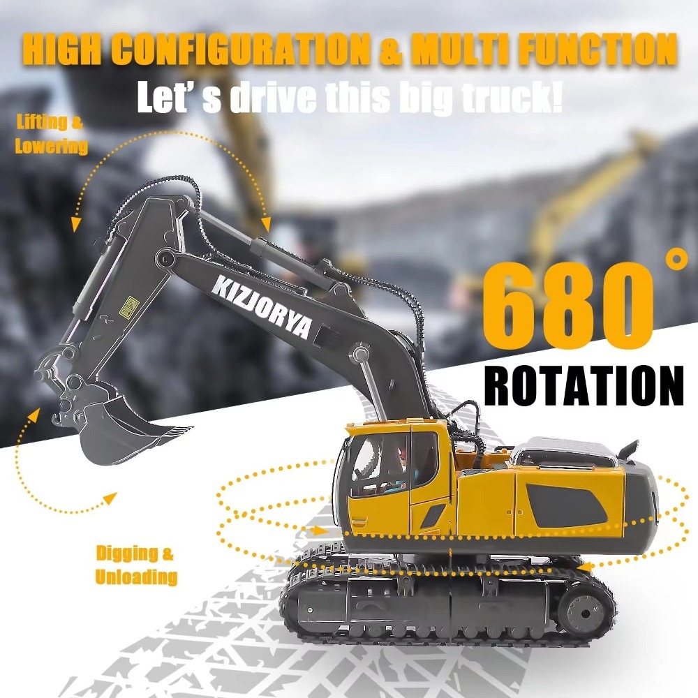 2.4G Remote Control Excavator  - đánh giá và giá Kids Toys Channel