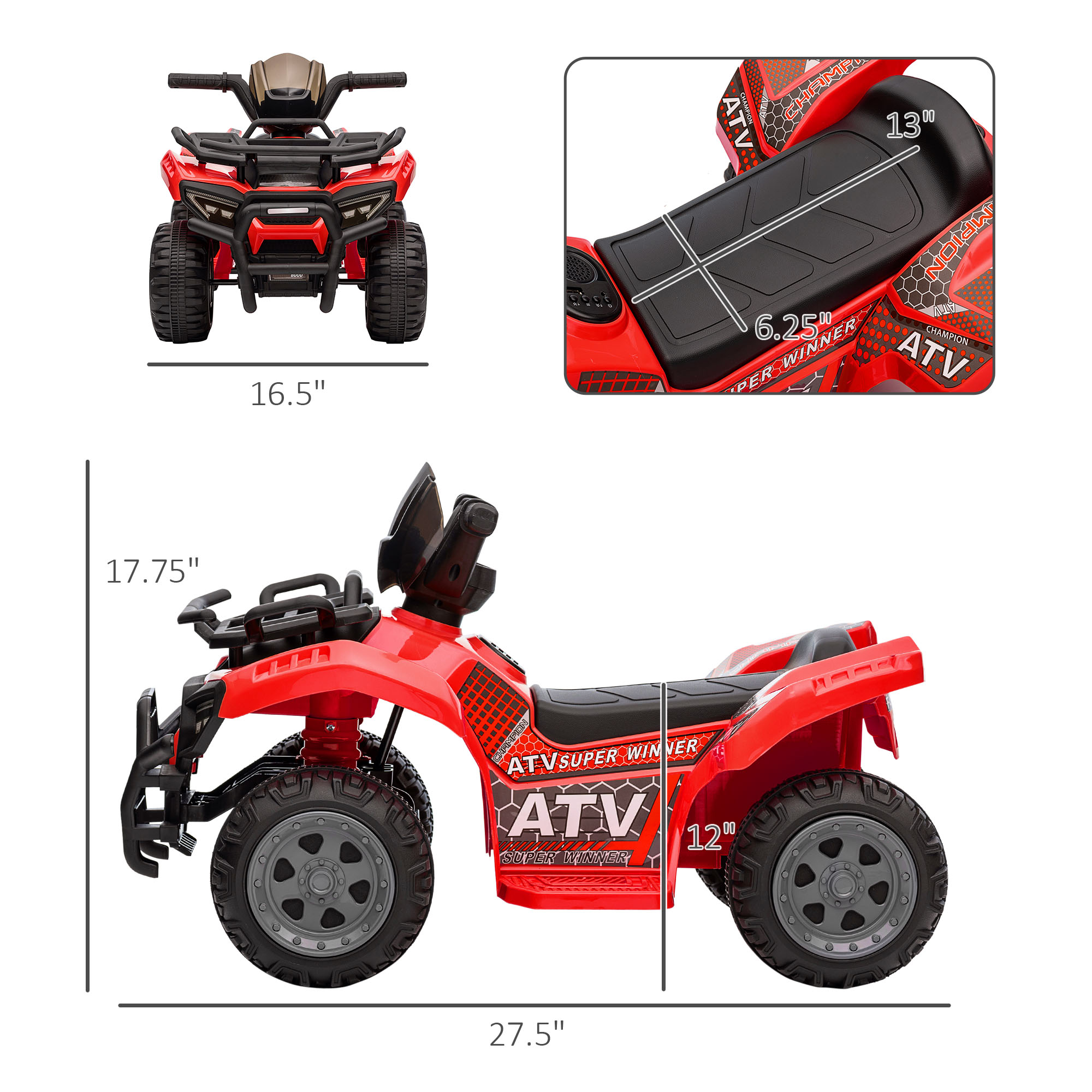 Kids 6V Battery Powered Ride O - đánh giá và giá Kids Toys Quad