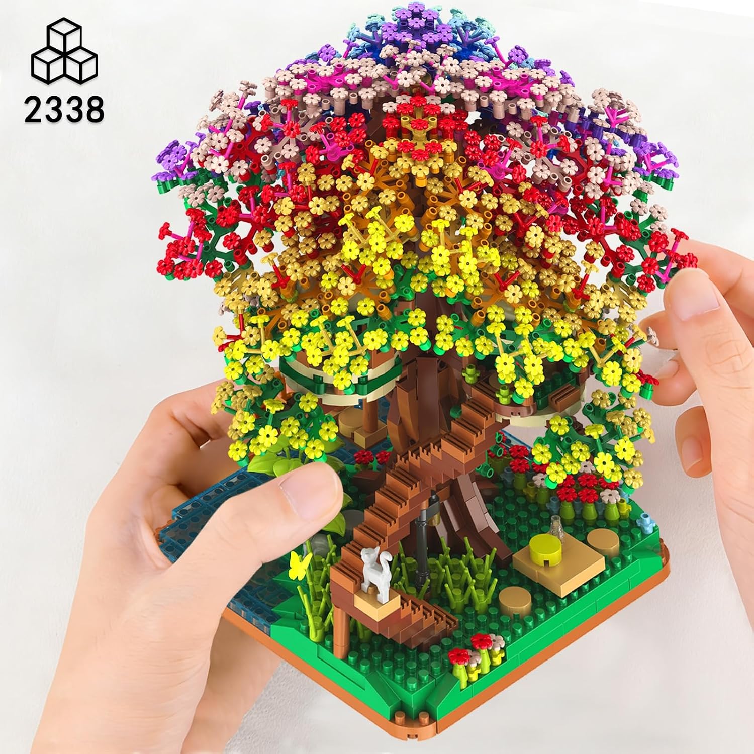 2338PCS DIY Rainbow Tree House - đánh giá và giá Kids Toys House