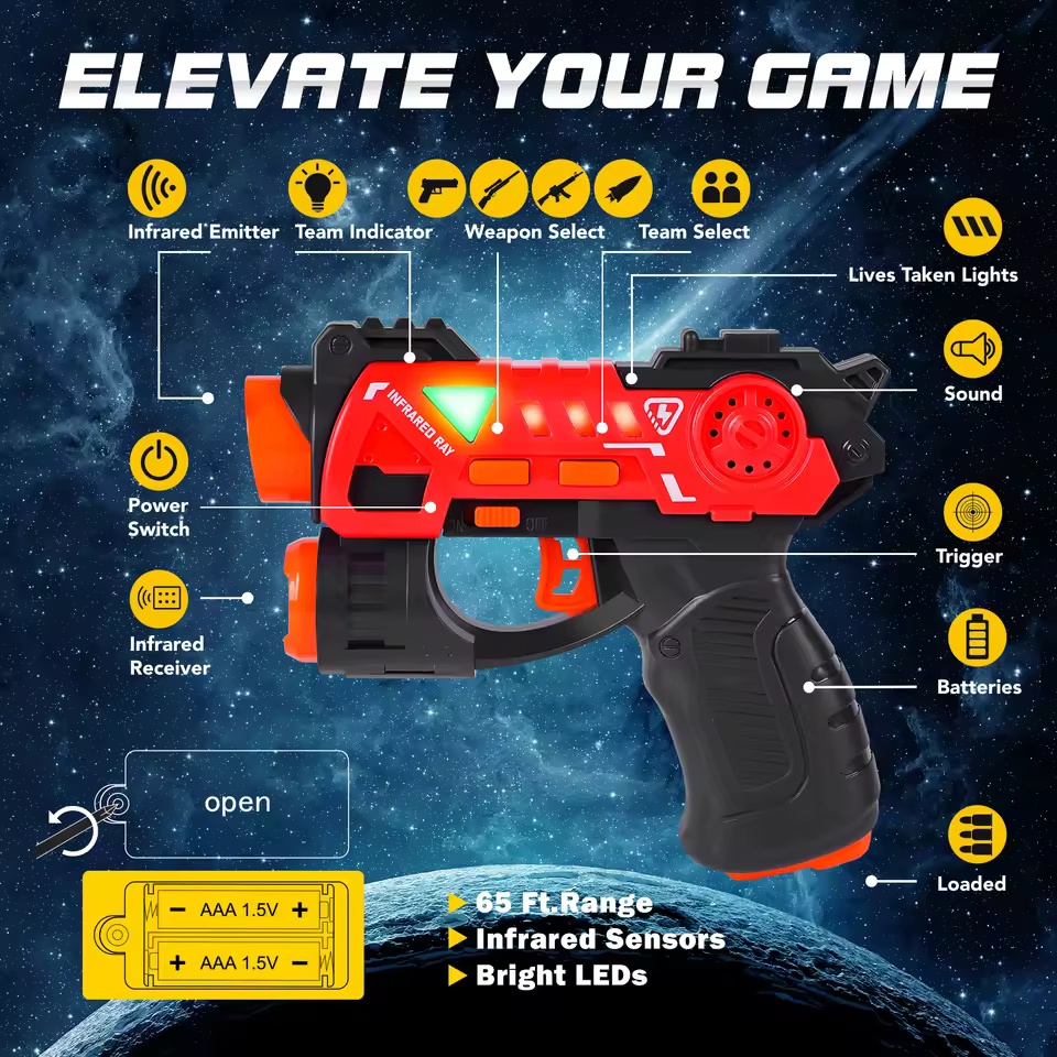 Laser Infrared Tag Guns Set Mi - đánh giá và giá Laser Tag Set Kids