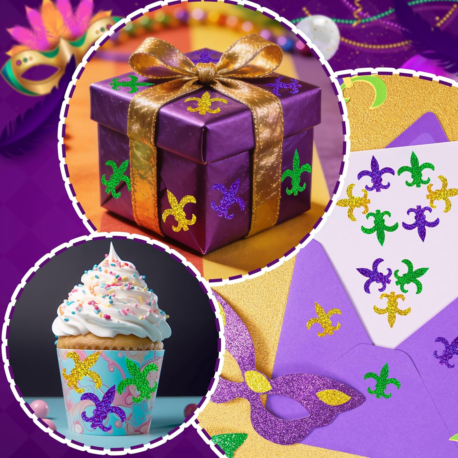500Pcs Mardi Gras Stickers for - đánh giá và giá Laser Tag Set Kids